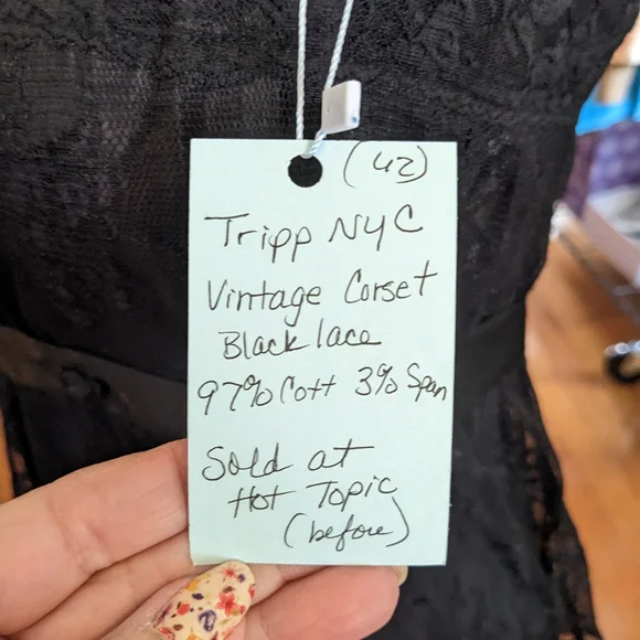 Tripp NYC Black Lace Corset - Picture 6 of 10